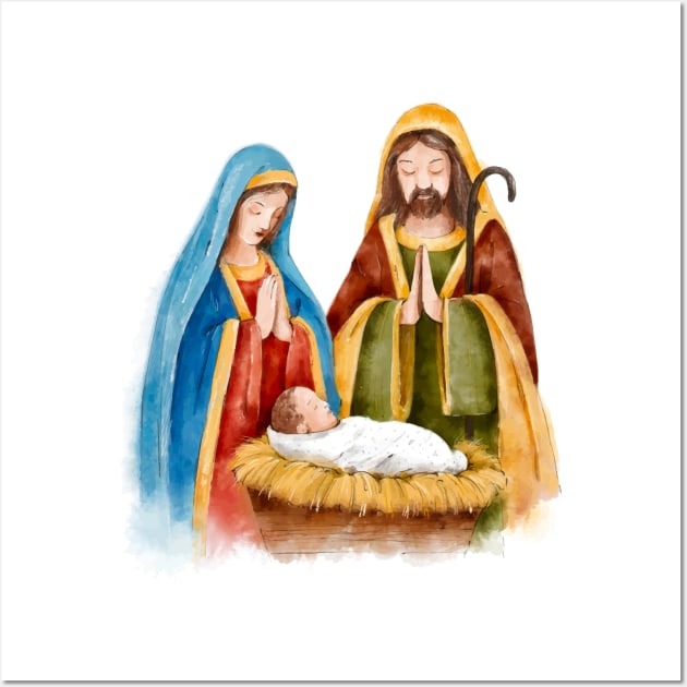 Nativity Sleeping Jesus Wall Art by Mako Design 